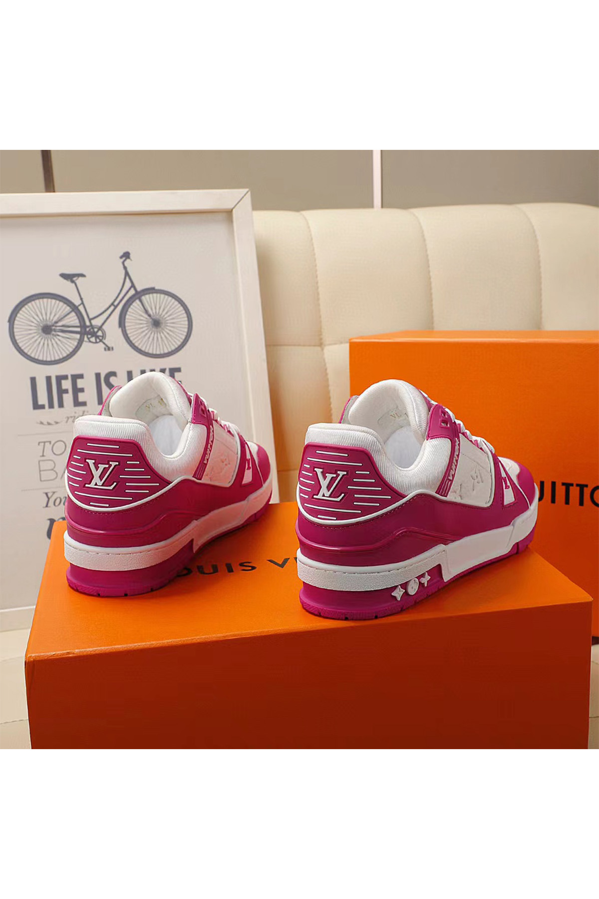 Louis Vuitton, Trainer, Women's Sneaker, Pink - Afbeelding 2