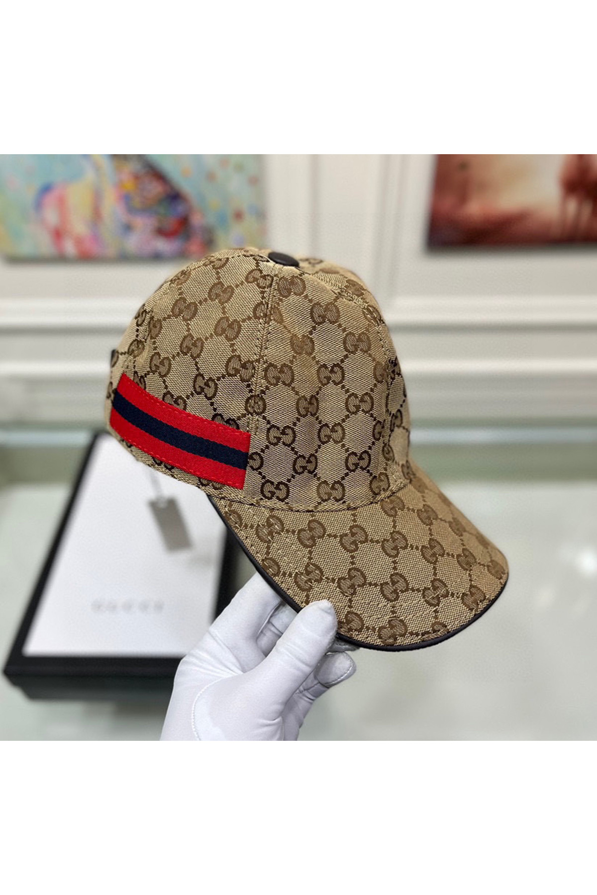 Gucci, Unisex Hat, Brown - Afbeelding 2