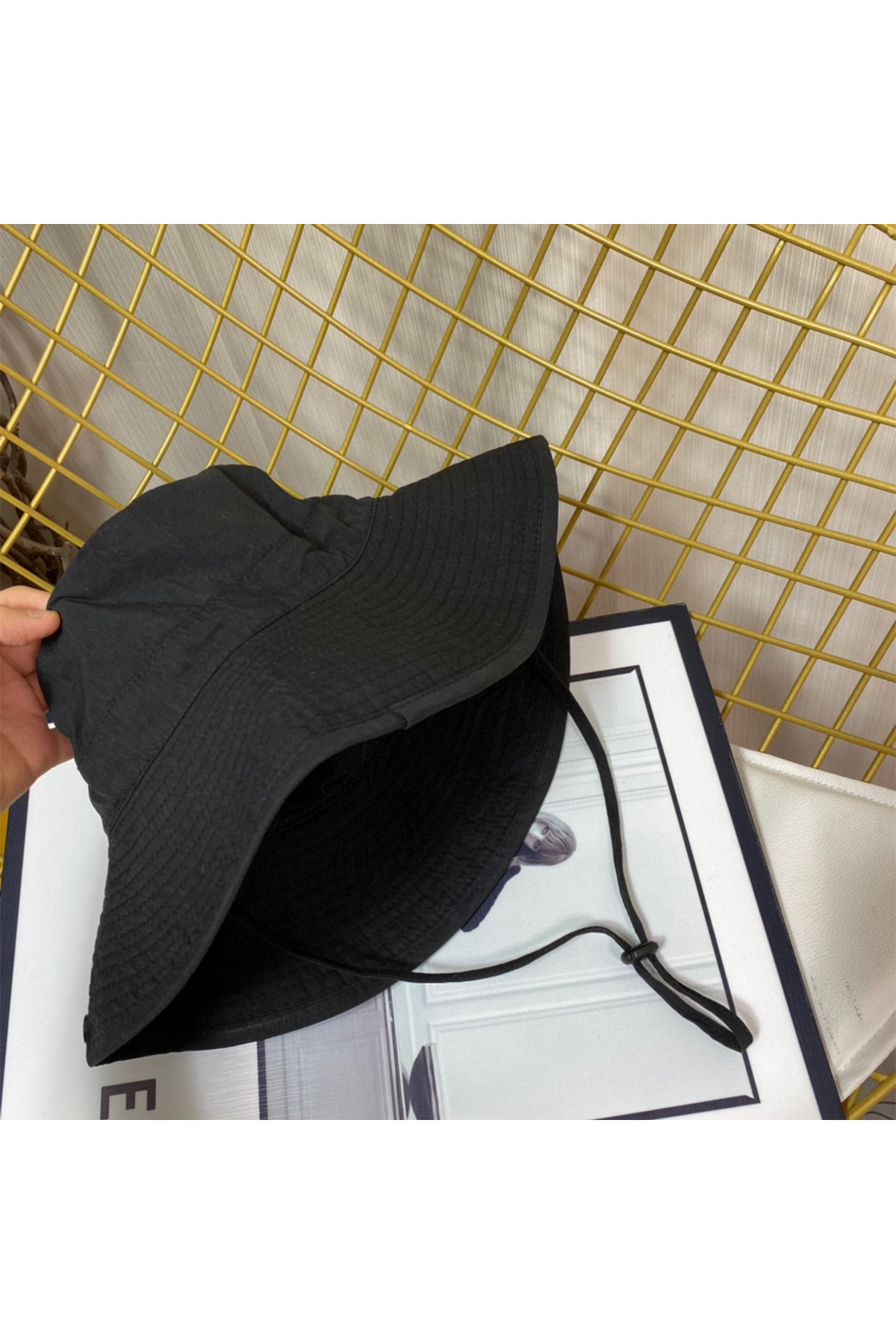 Prada, Unisex Hat, Black - Afbeelding 2