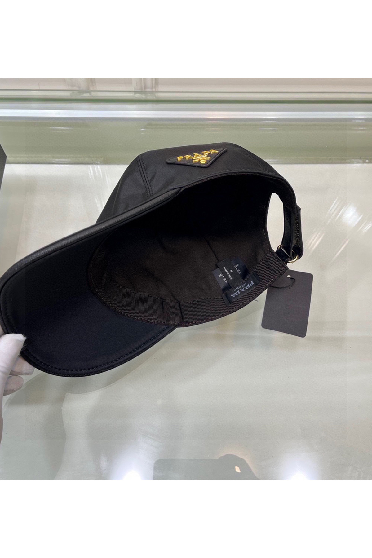 Prada, Unisex Hat, Black - Afbeelding 2