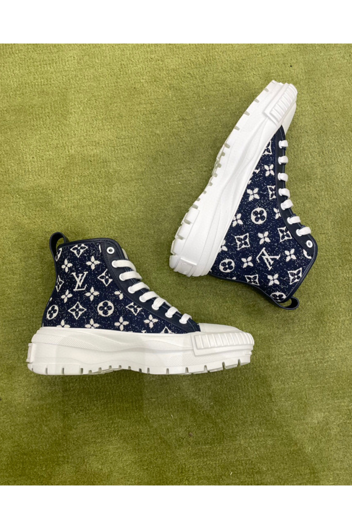 Louis Vuitton, Women's Sneaker, Navy - Afbeelding 8