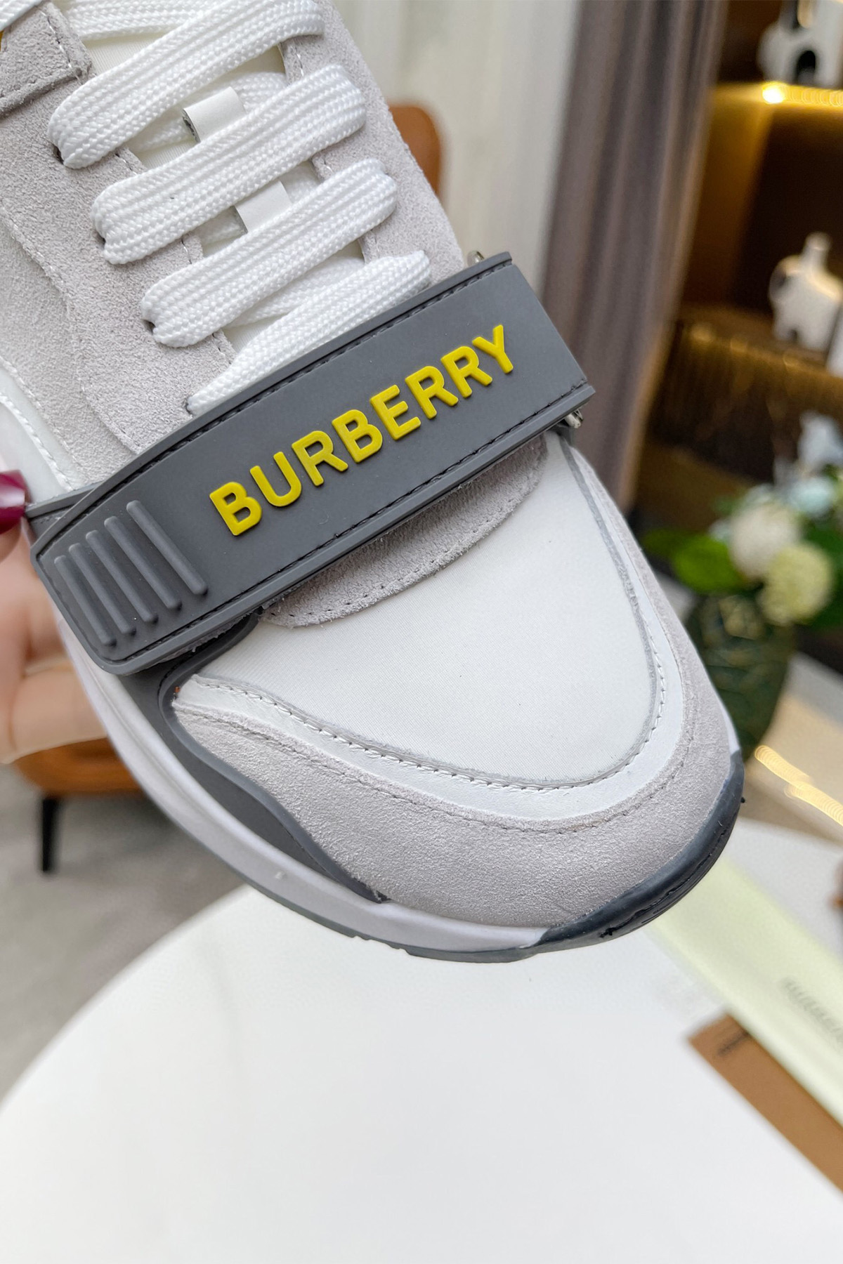 Burberry, Women's Sneaker, Grey - Afbeelding 7