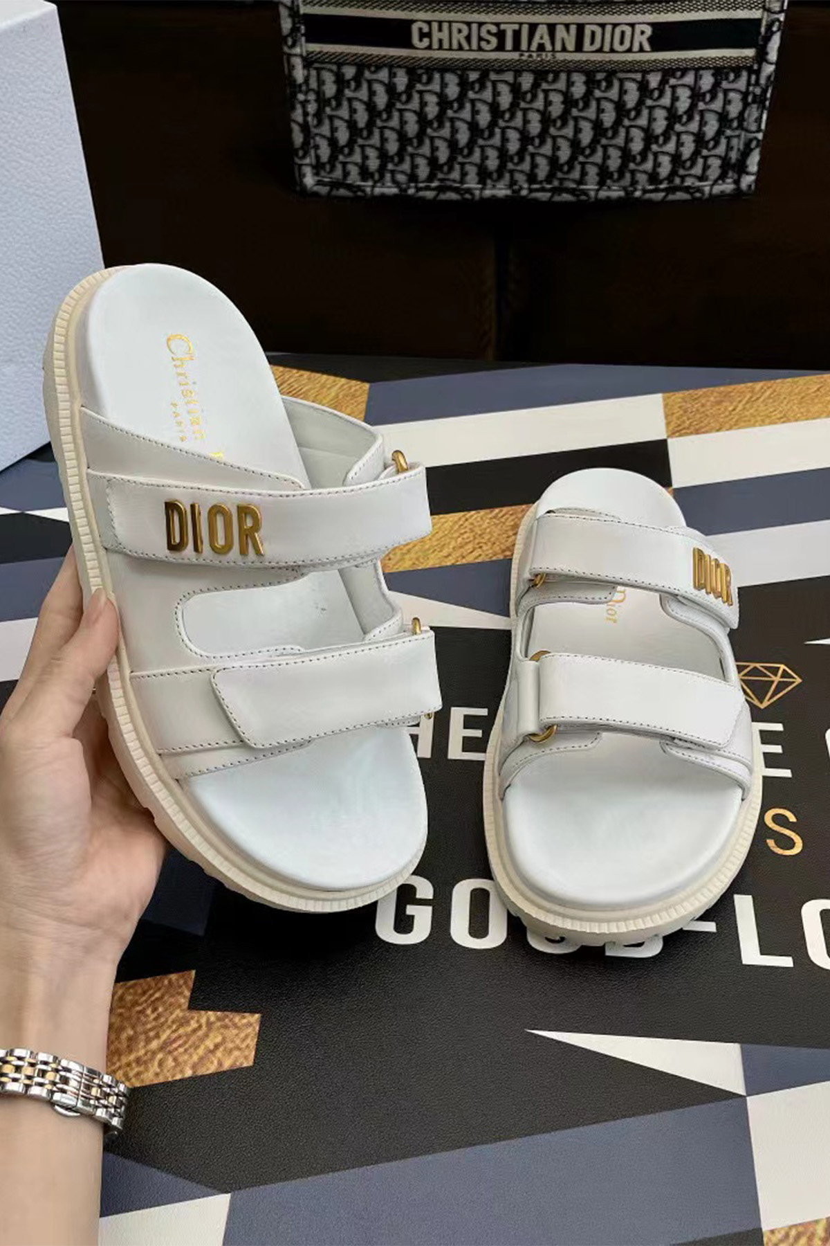 Christian Dior, Women's Slipper, White - Afbeelding 5