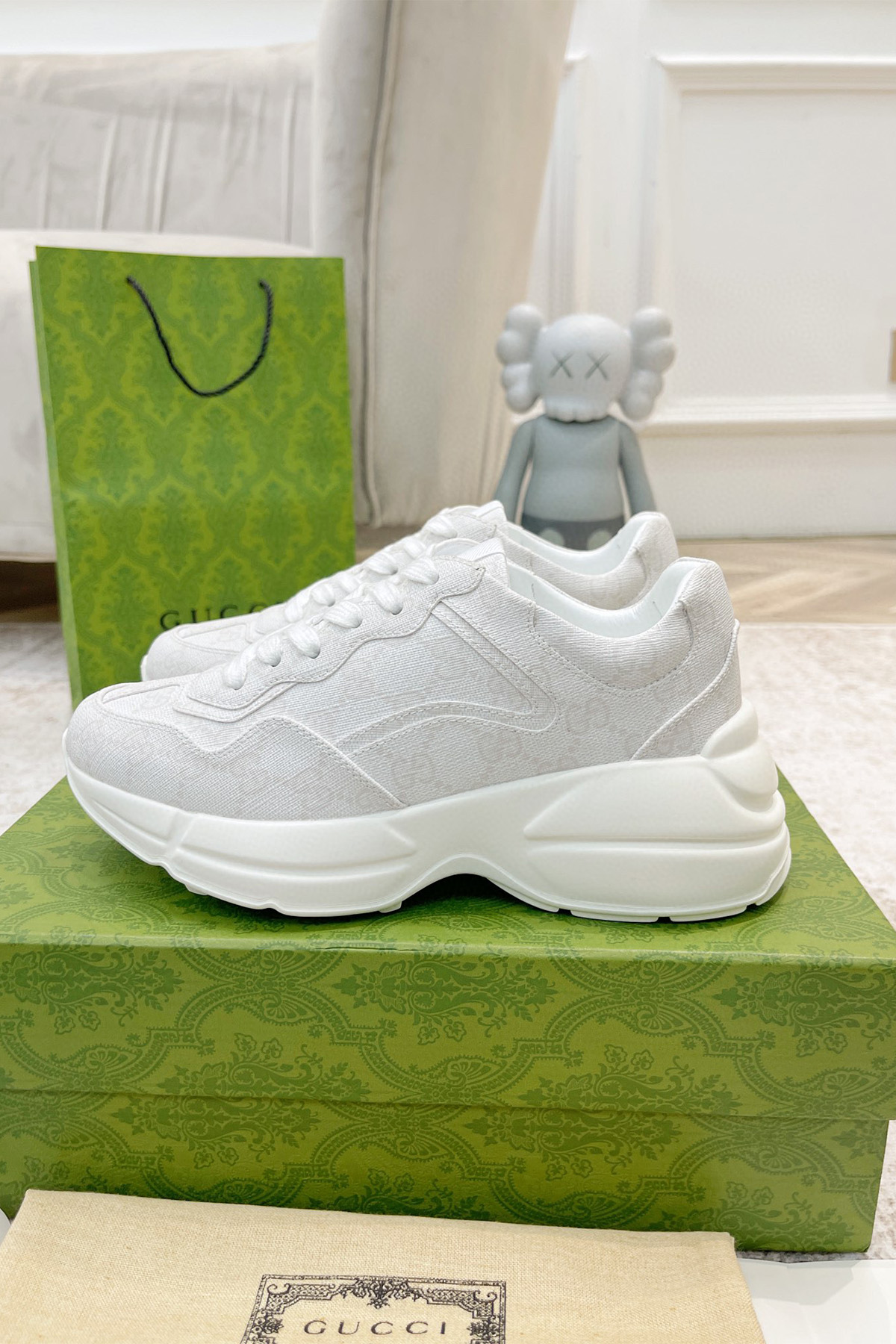 Gucci, Women's Sneaker, White - Afbeelding 2