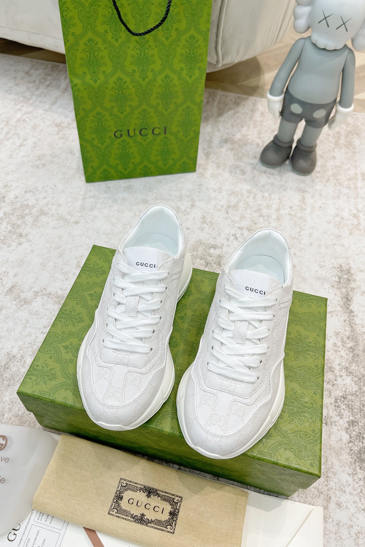 Gucci, Women's Sneaker, White - Afbeelding 3