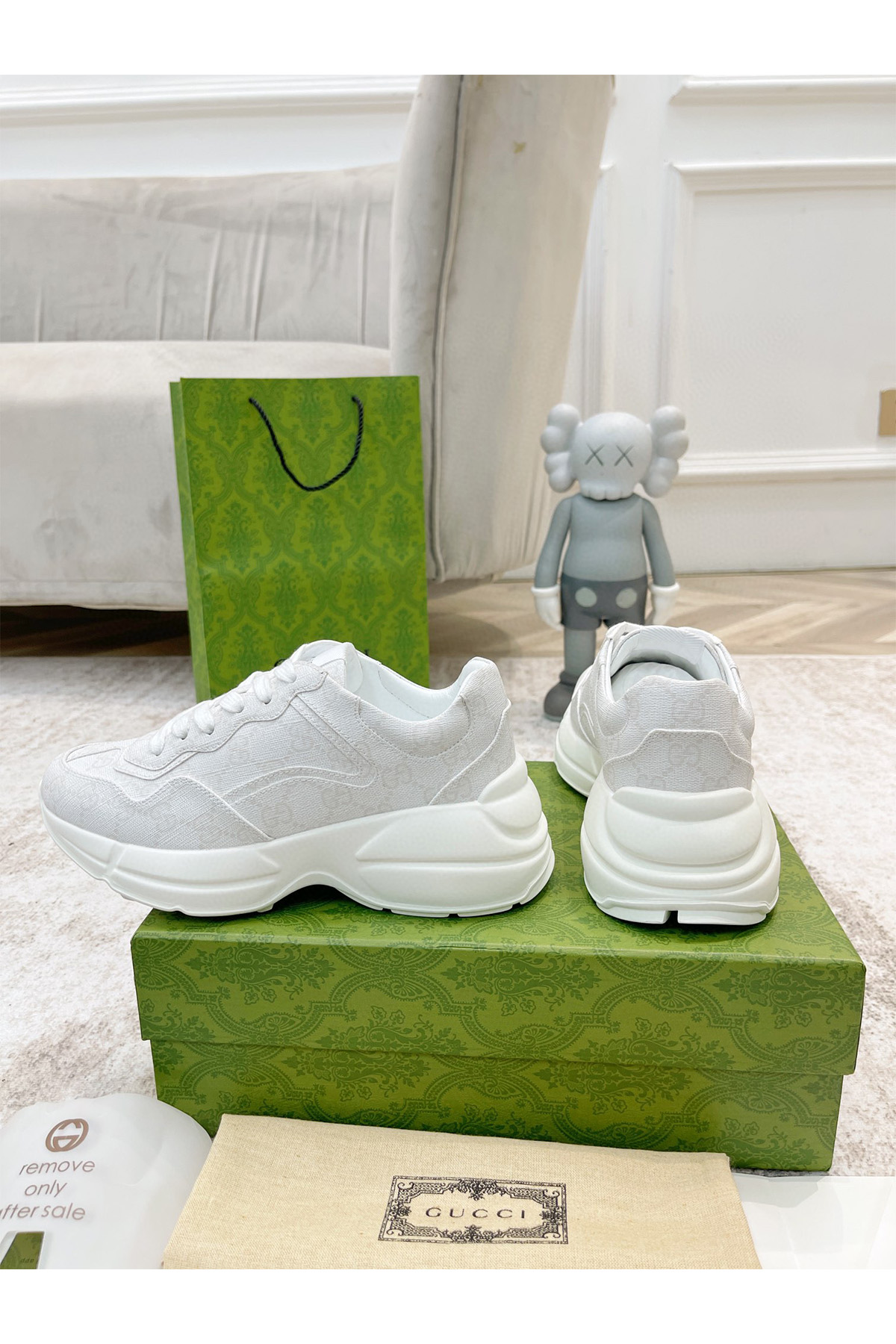 Gucci, Women's Sneaker, White - Afbeelding 4