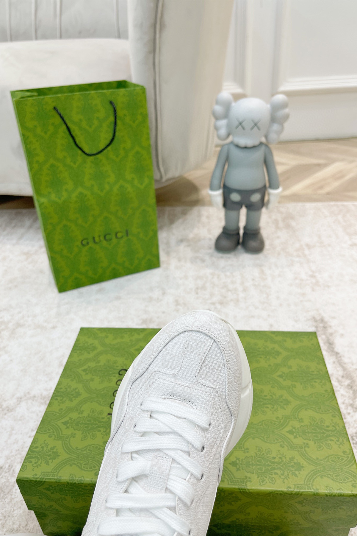 Gucci, Women's Sneaker, White - Afbeelding 5