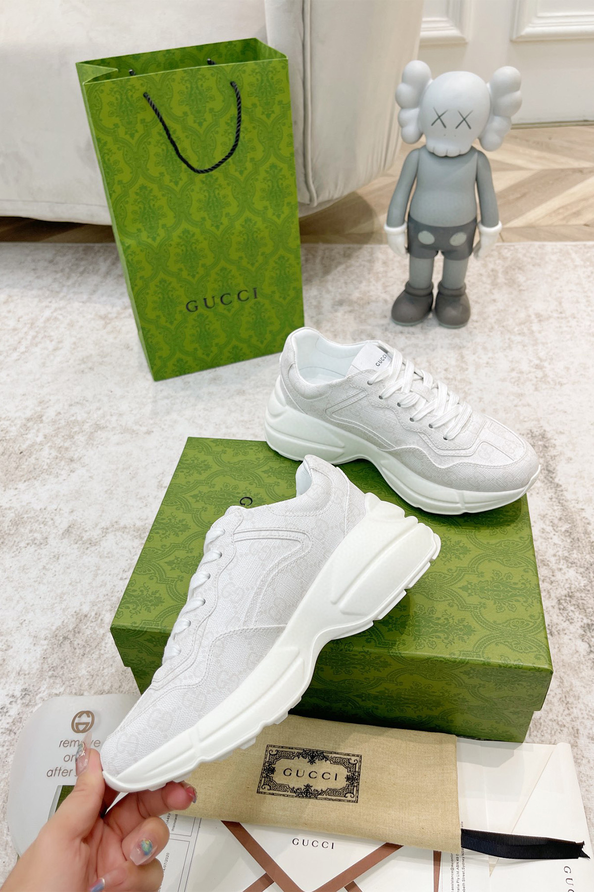 Gucci, Women's Sneaker, White - Afbeelding 6