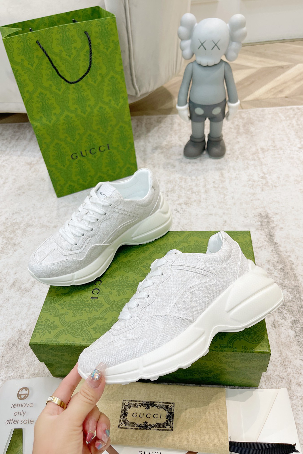 Gucci, Women's Sneaker, White - Afbeelding 7