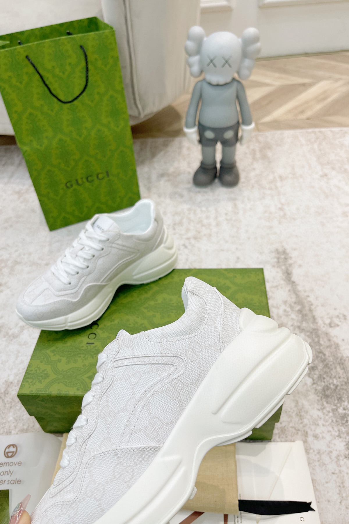 Gucci, Women's Sneaker, White - Afbeelding 8