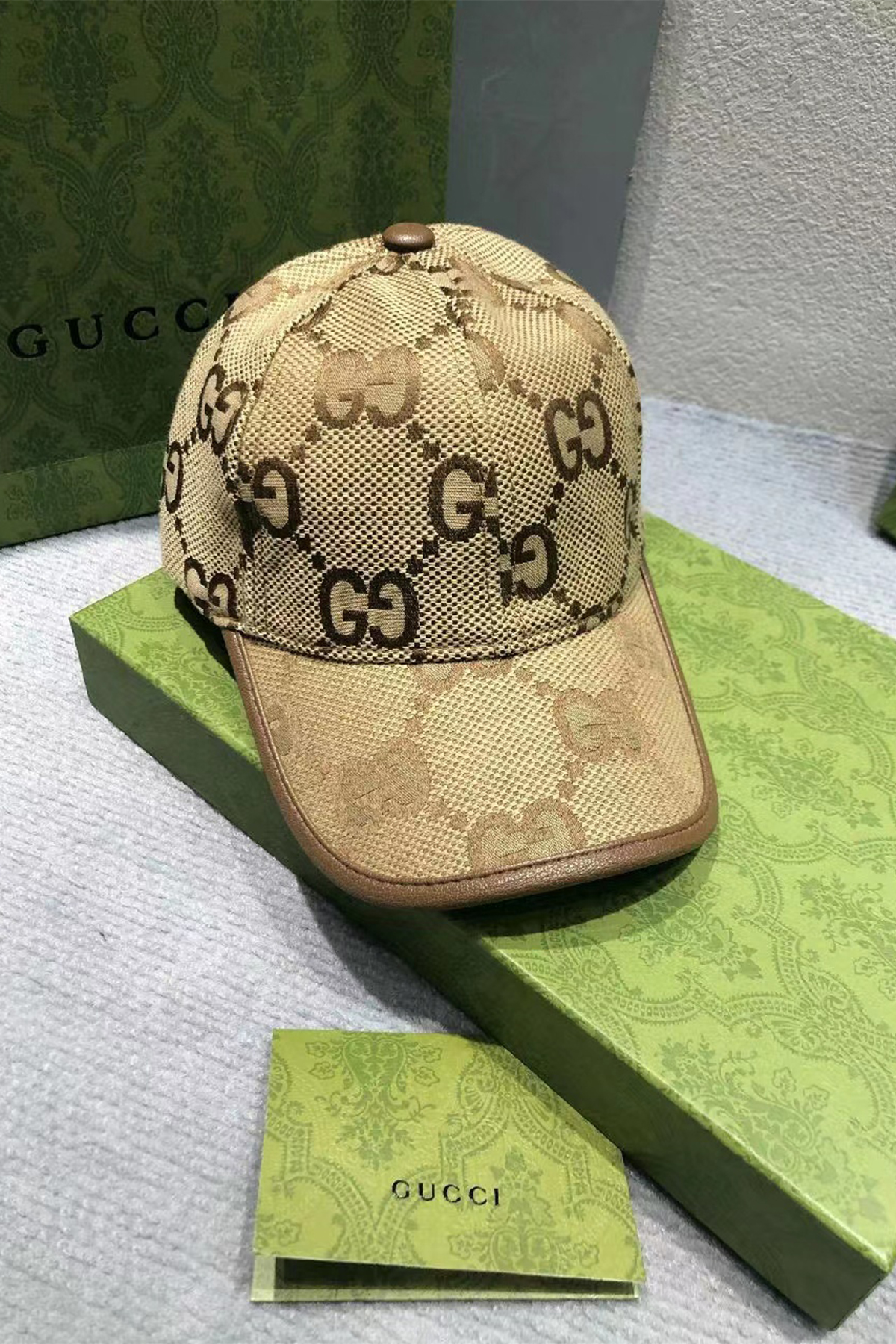 Gucci, Unisex Hat, Brown - Afbeelding 2