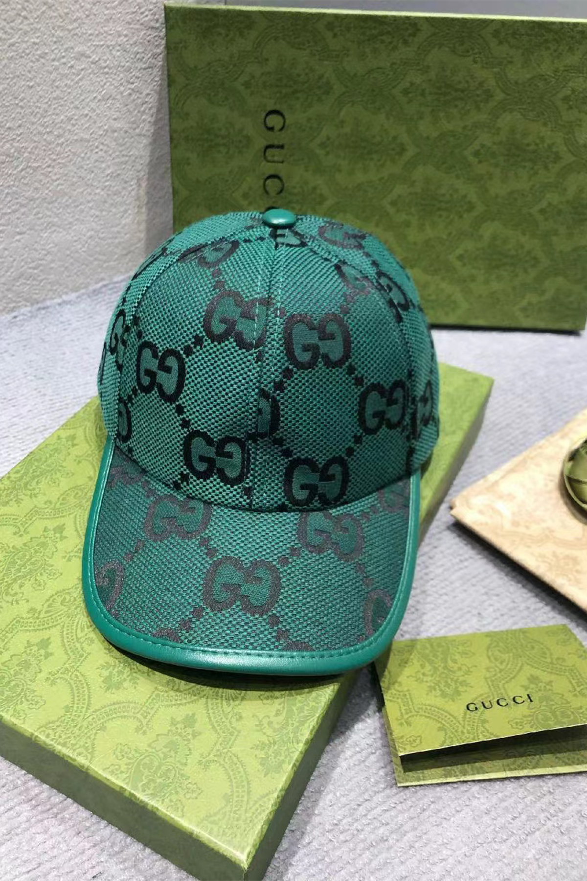 Gucci, Unisex Hat, Green