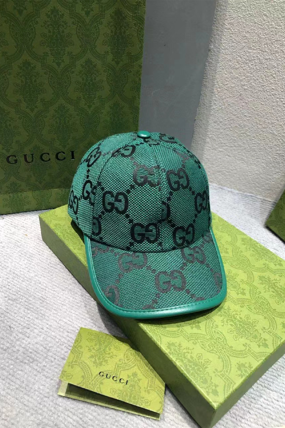 Gucci, Unisex Hat, Green - Afbeelding 2