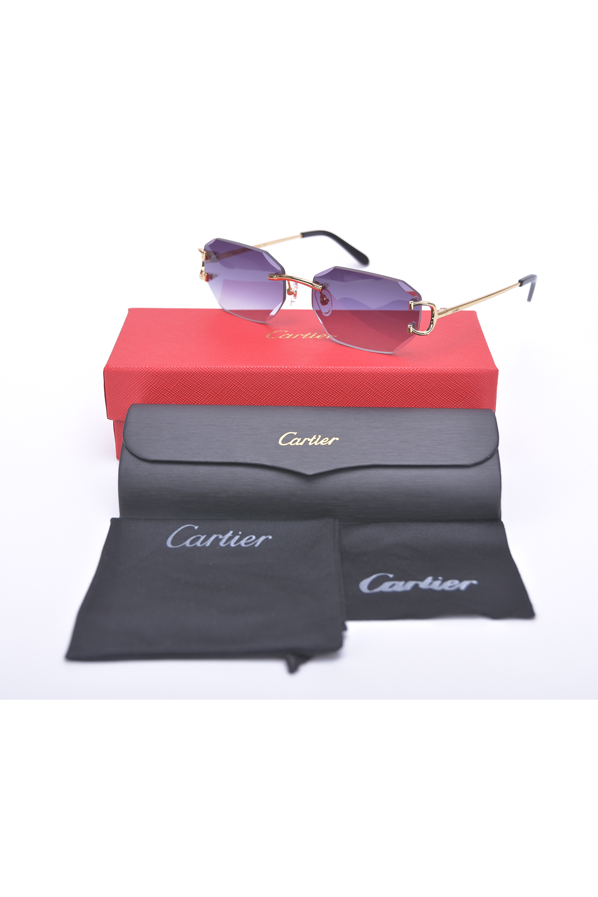 Cartier, Clasic C Signature,Unisex Eyewear - Afbeelding 6