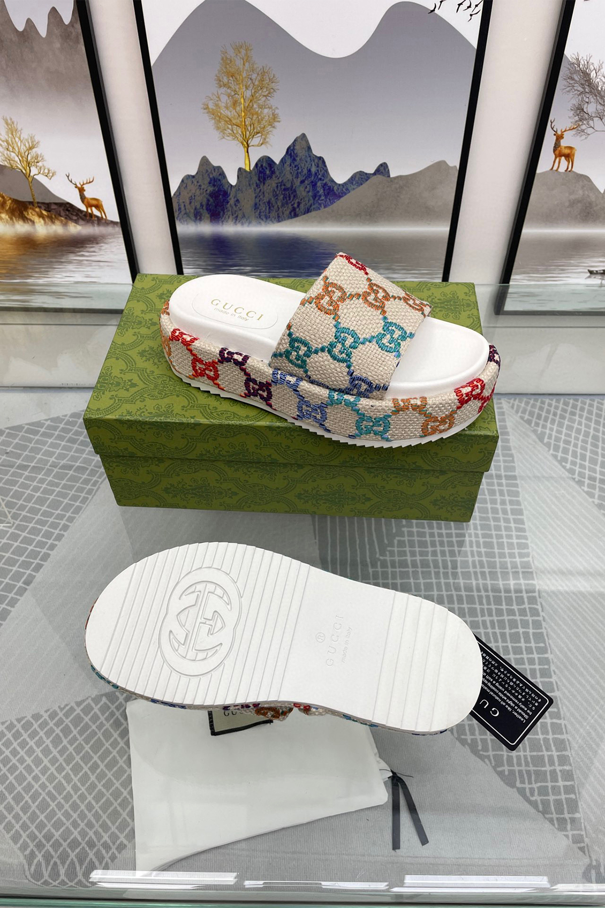 Gucci, Women's Slipper, Colorful - Afbeelding 2