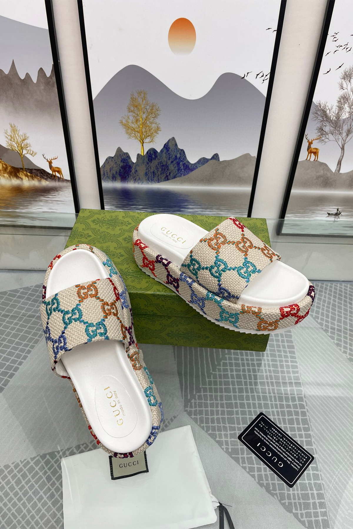 Gucci, Women's Slipper, Colorful - Afbeelding 3