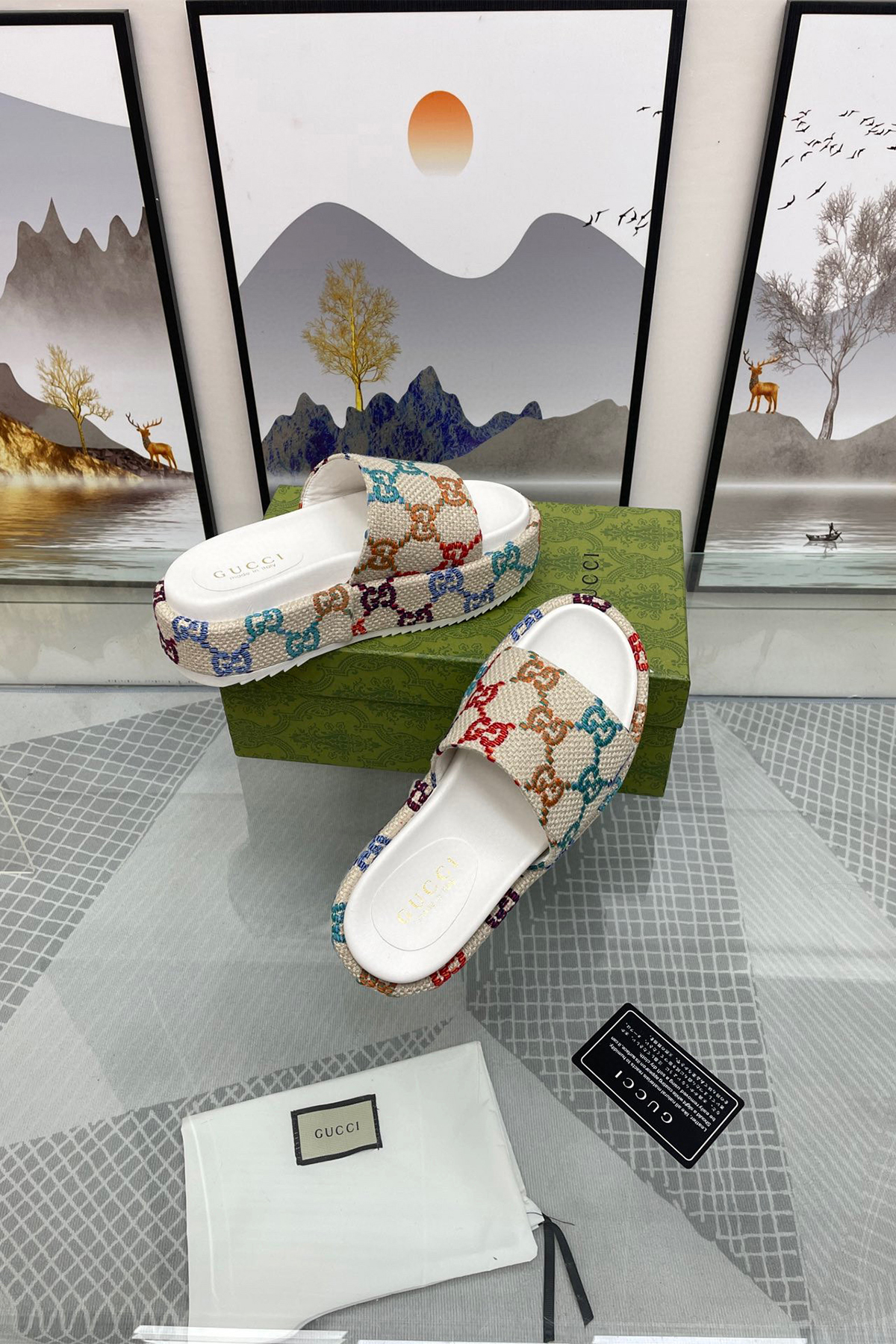 Gucci, Women's Slipper, Colorful - Afbeelding 7