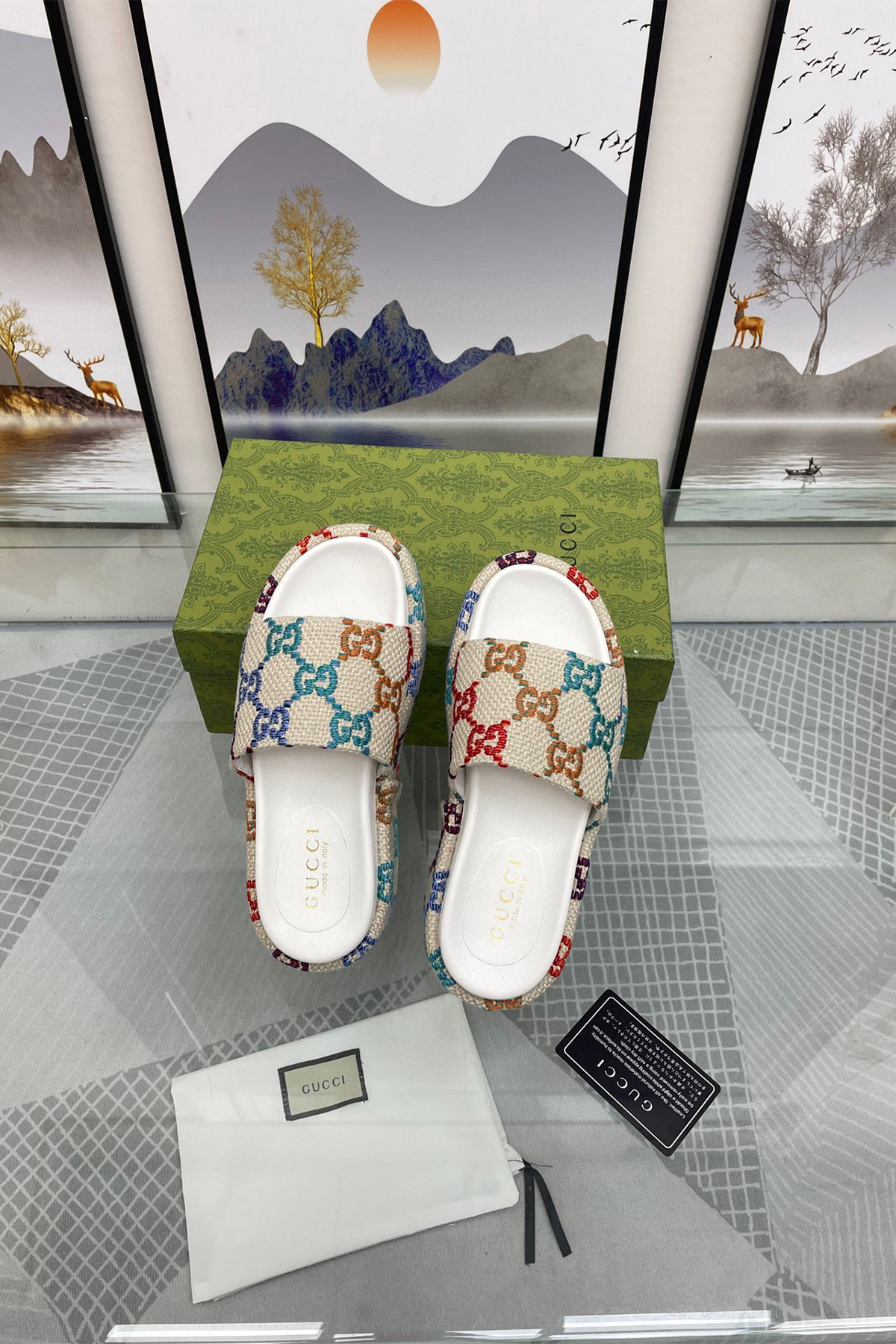 Gucci, Women's Slipper, Colorful - Afbeelding 8