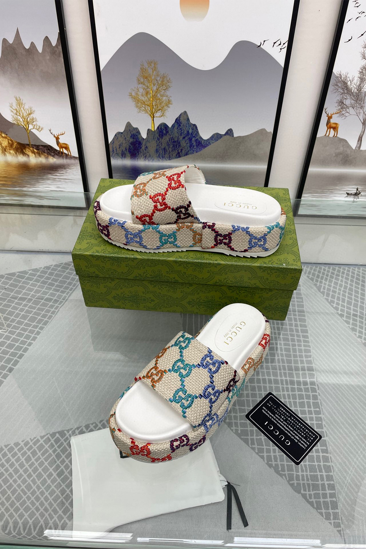 Gucci, Women's Slipper, Colorful - Afbeelding 9