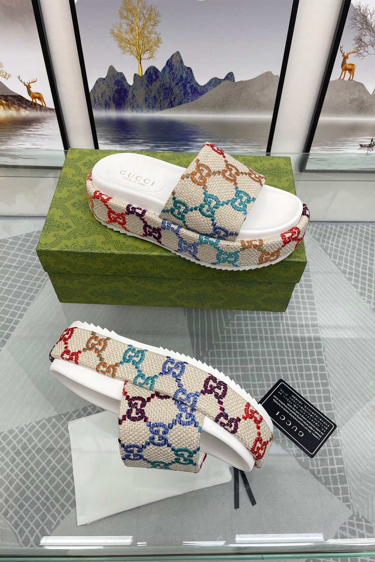 Gucci, Women's Slipper, Colorful - Afbeelding 10
