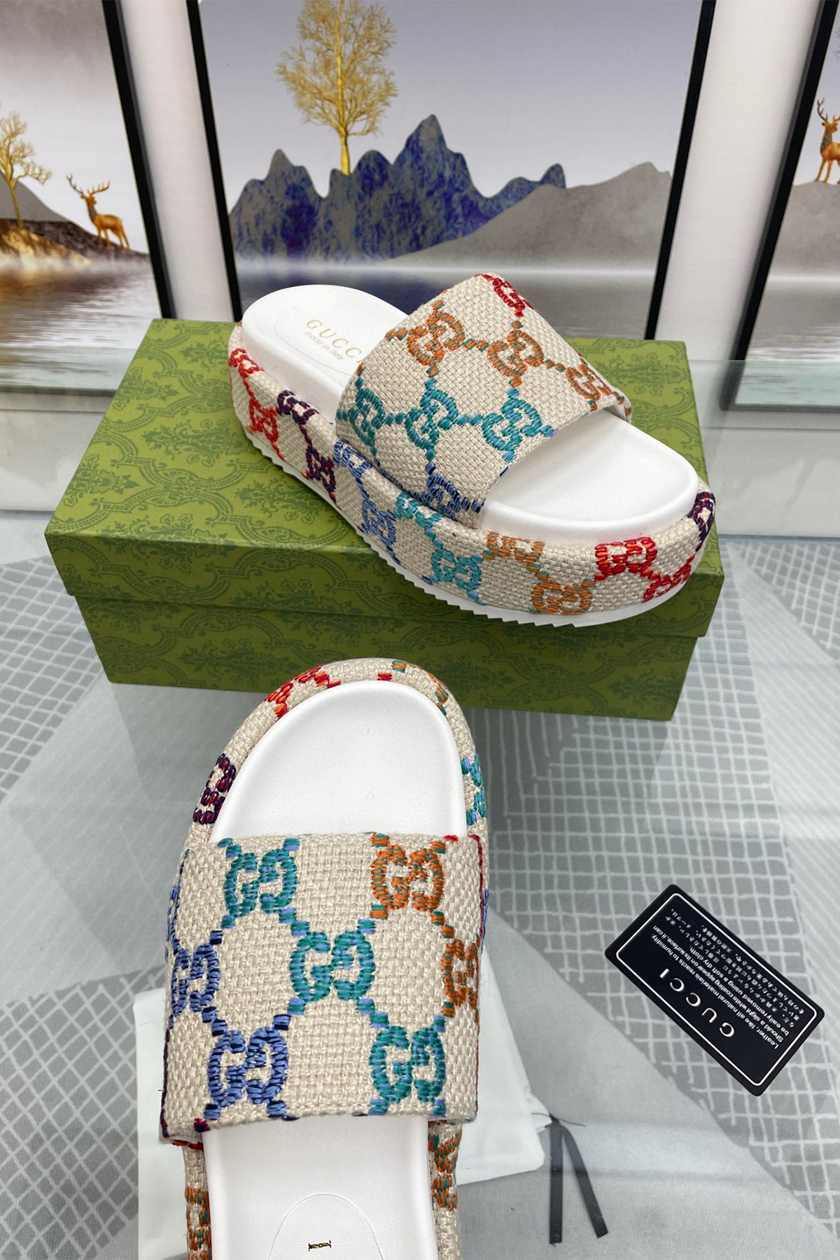 Gucci, Women's Slipper, Colorful - Afbeelding 11
