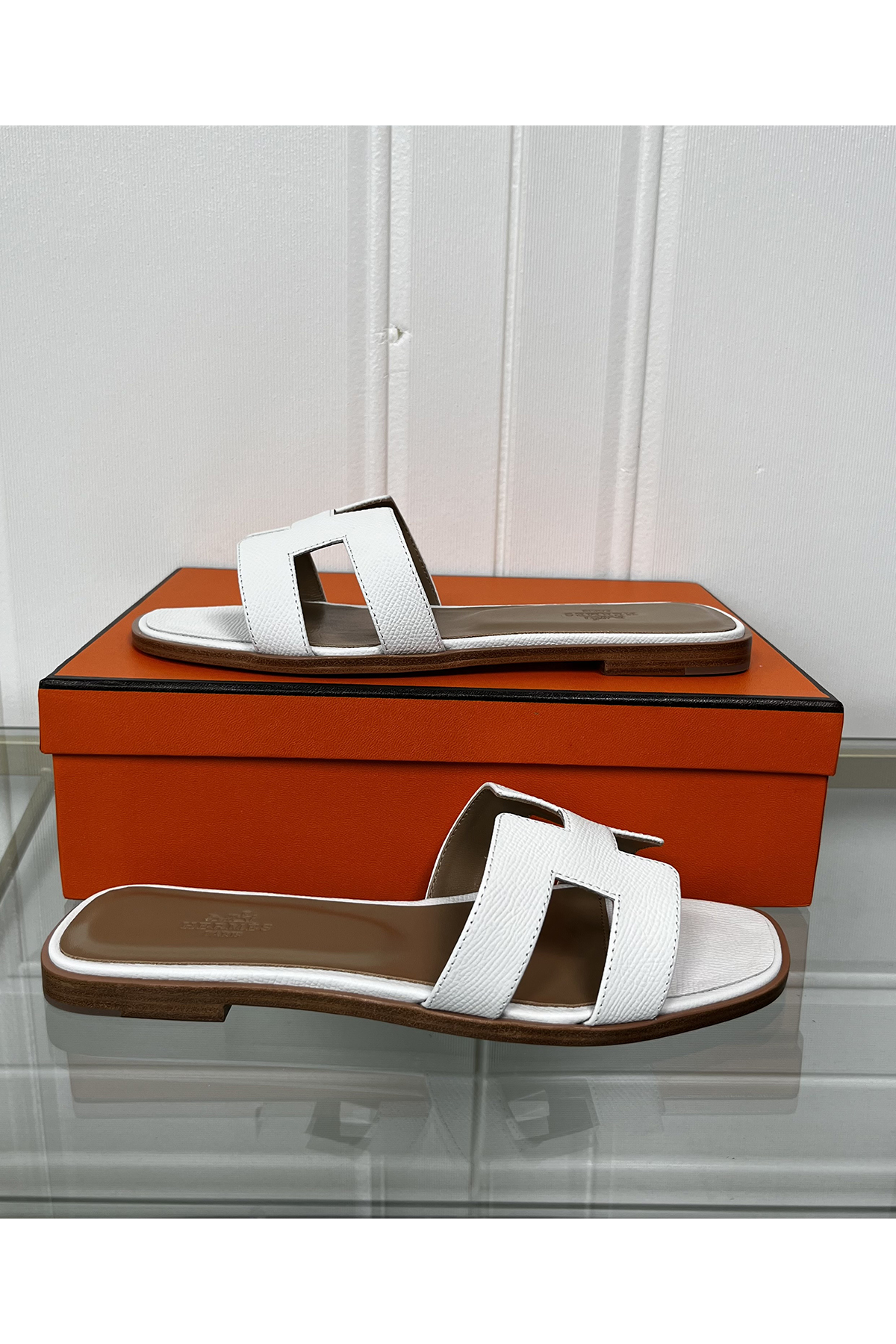 Hermes, Women's Slipper, White - Afbeelding 7