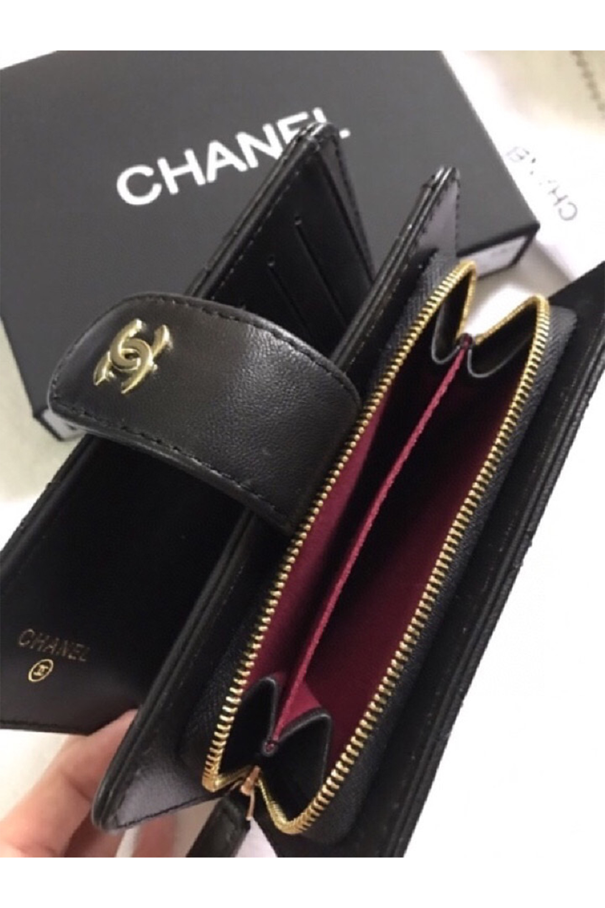 Chanel, Women's Wallet, Black - Afbeelding 4
