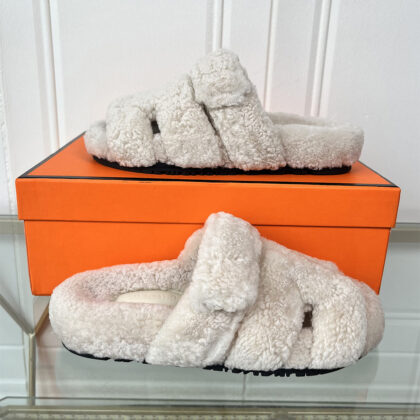 Hermes, Women's Slipper, White