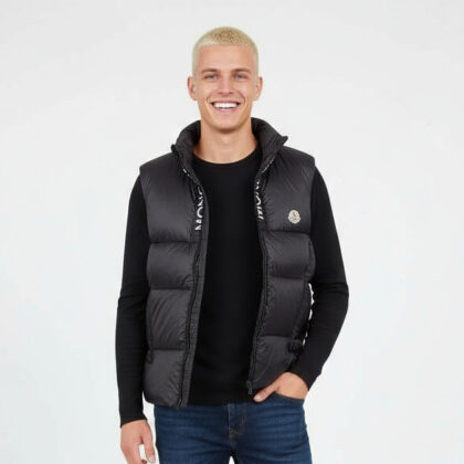 Moncler, Men's Vest, Black (109017)