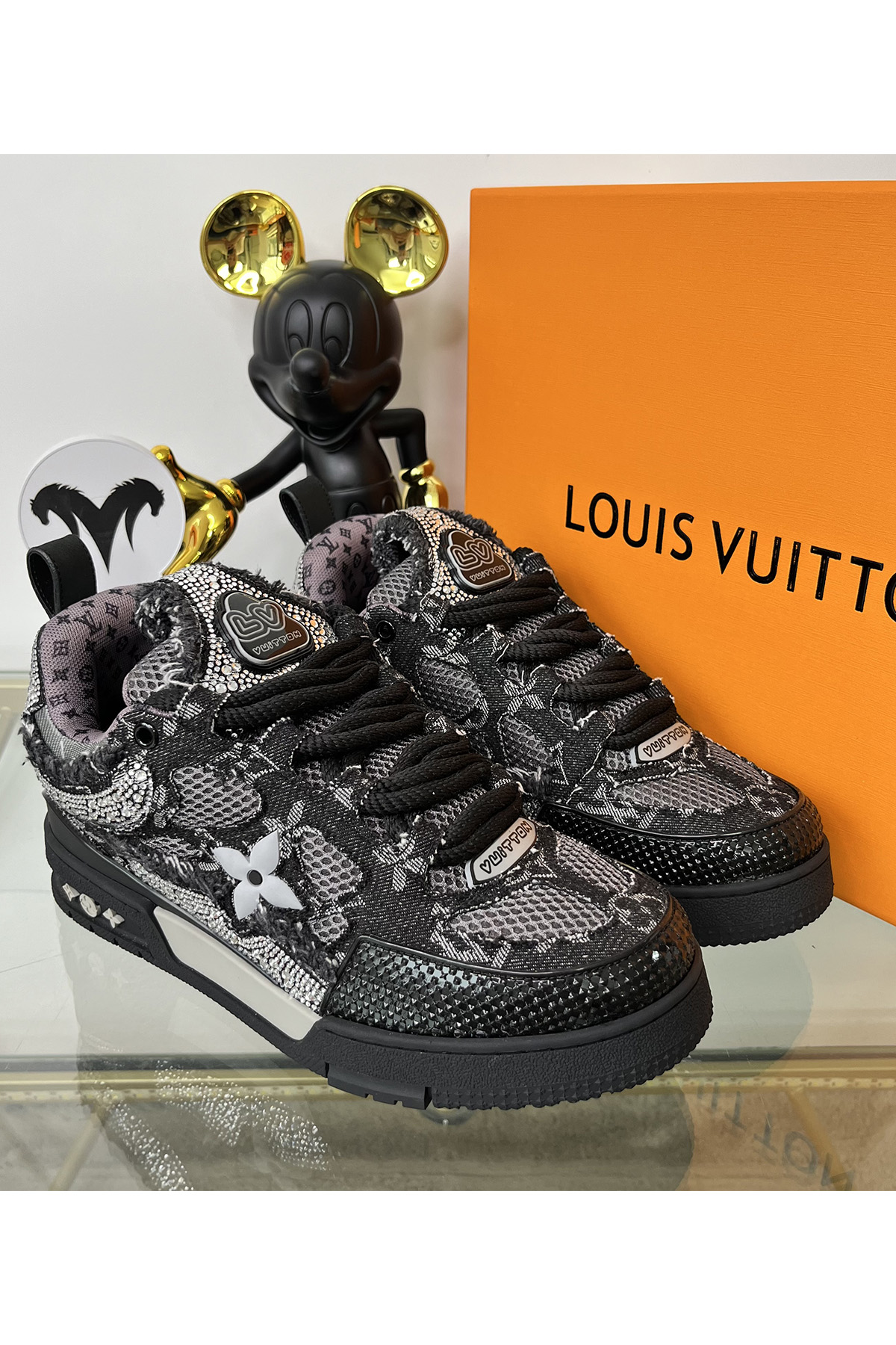 Louis Vuitton, Trainer, Women's Sneaker, Black - Afbeelding 4