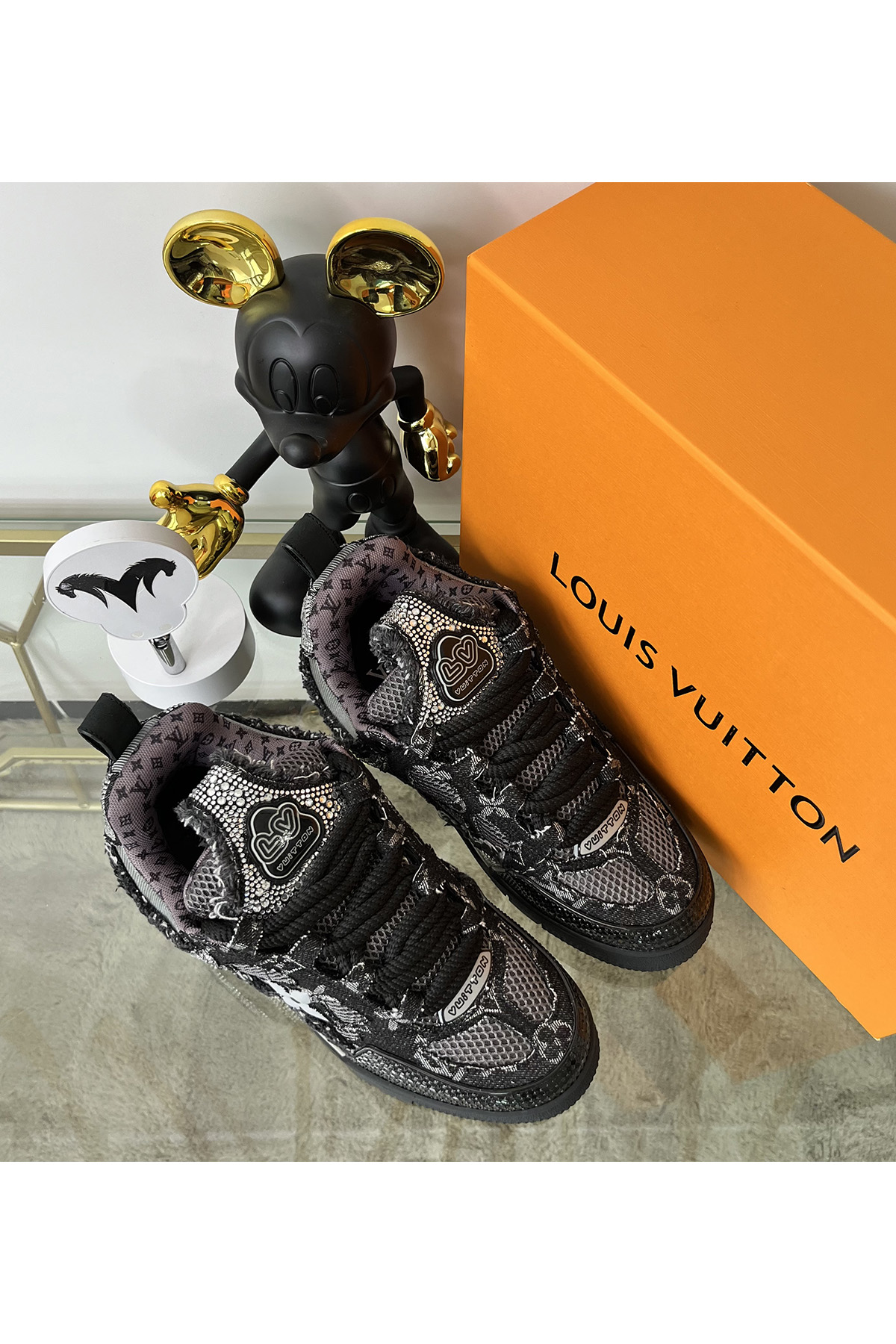 Louis Vuitton, Trainer, Women's Sneaker, Black - Afbeelding 5