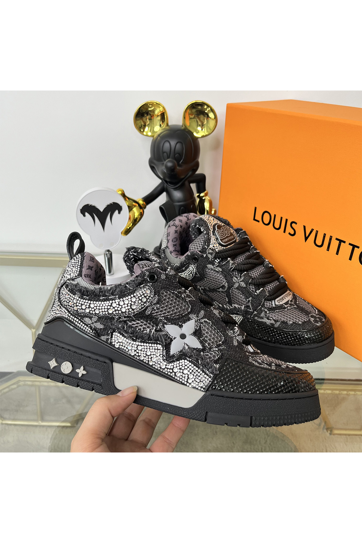 Louis Vuitton, Trainer, Women's Sneaker, Black - Afbeelding 6