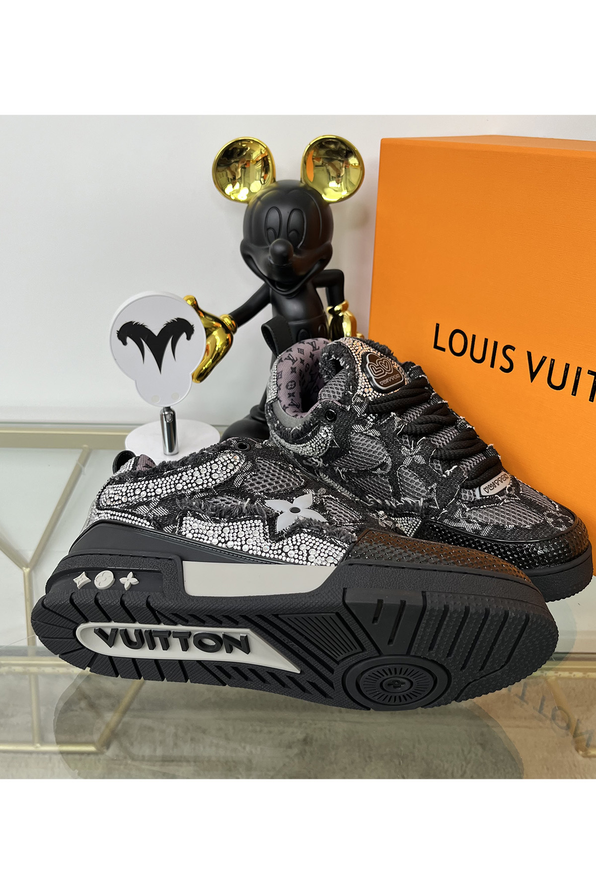 Louis Vuitton, Trainer, Women's Sneaker, Black - Afbeelding 7