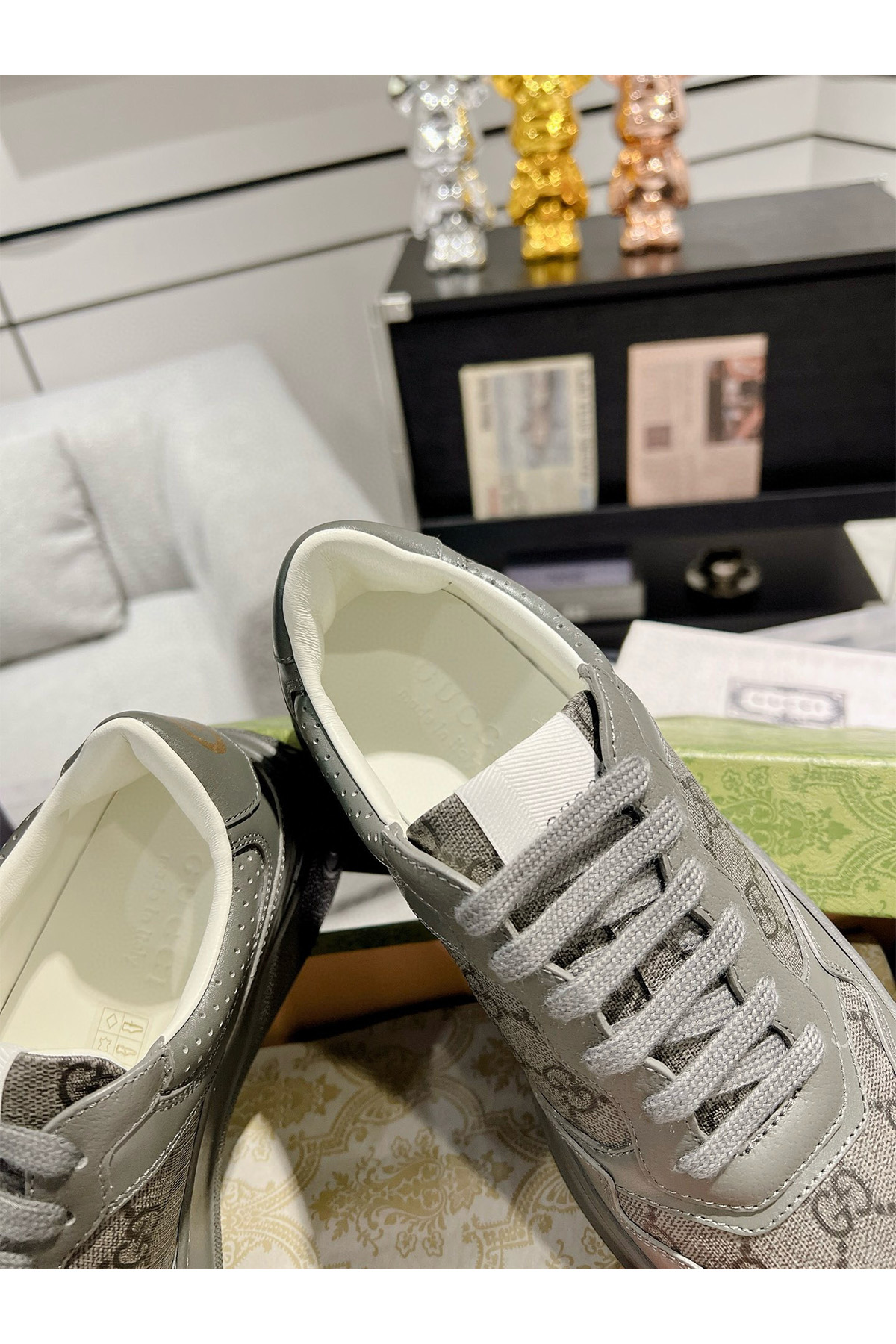 Gucci, Women's Sneaker, Grey - Afbeelding 3