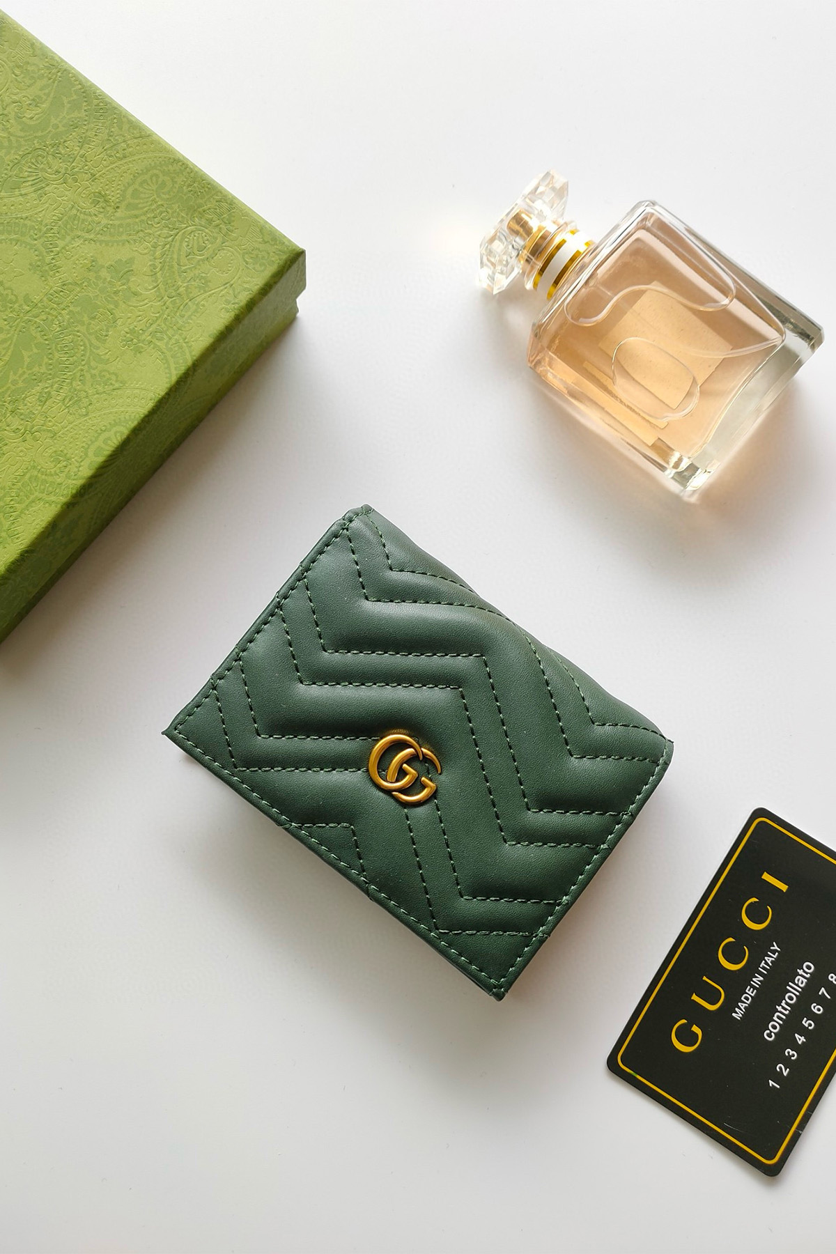 Gucci, Women's Wallet, Green - Afbeelding 2