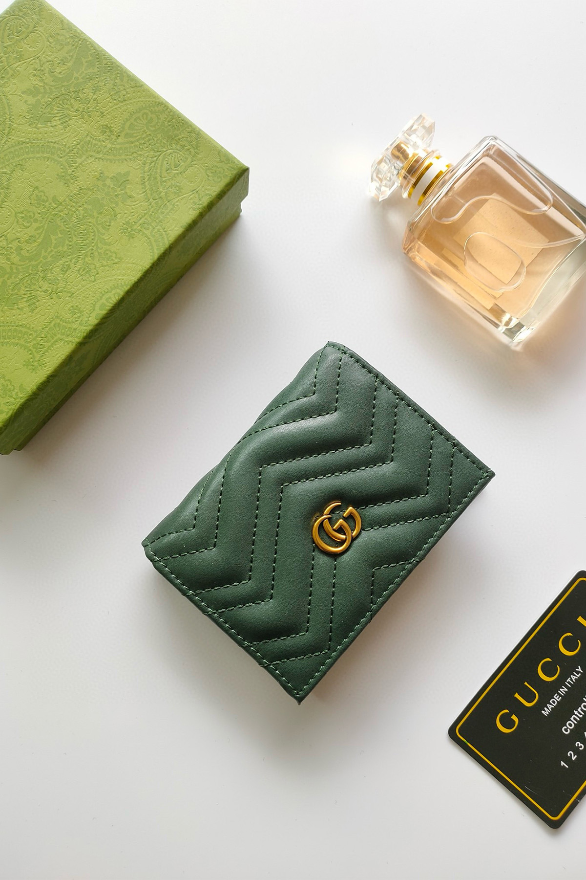 Gucci, Women's Wallet, Green - Afbeelding 4