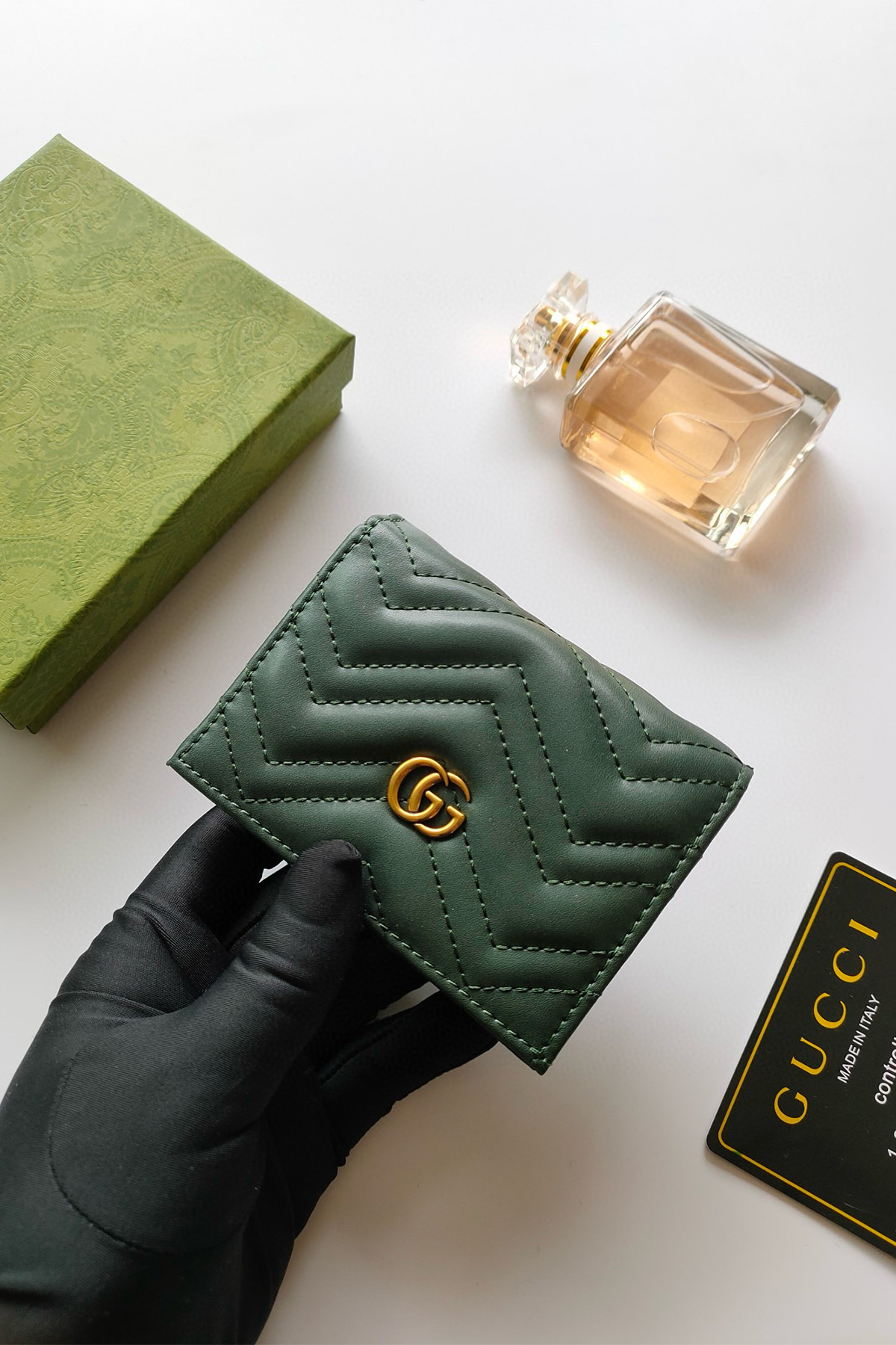 Gucci, Women's Wallet, Green - Afbeelding 5