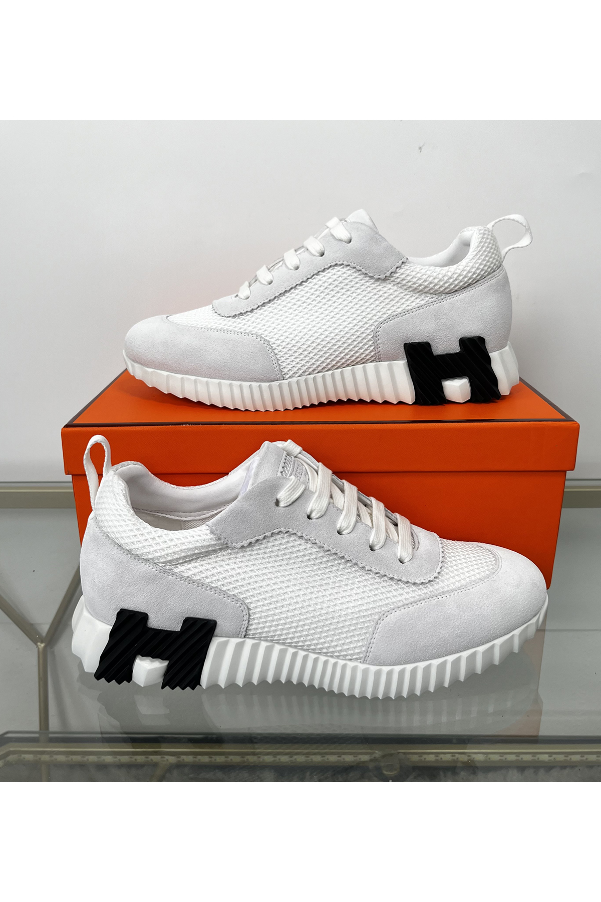 Hermes, Bouncing, Women's Sneaker, White - Afbeelding 2