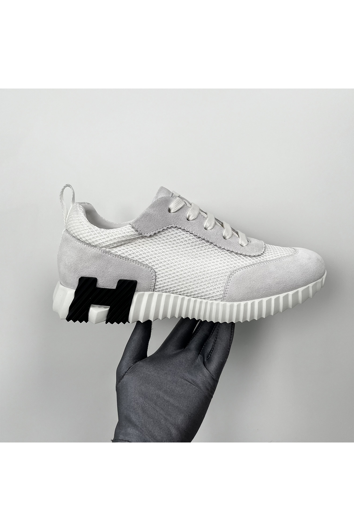 Hermes, Bouncing, Women's Sneaker, White - Afbeelding 3