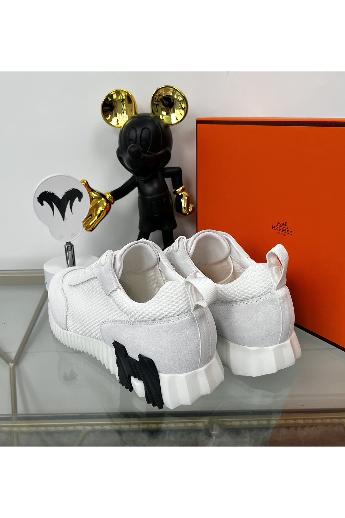 Hermes, Bouncing, Women's Sneaker, White - Afbeelding 8