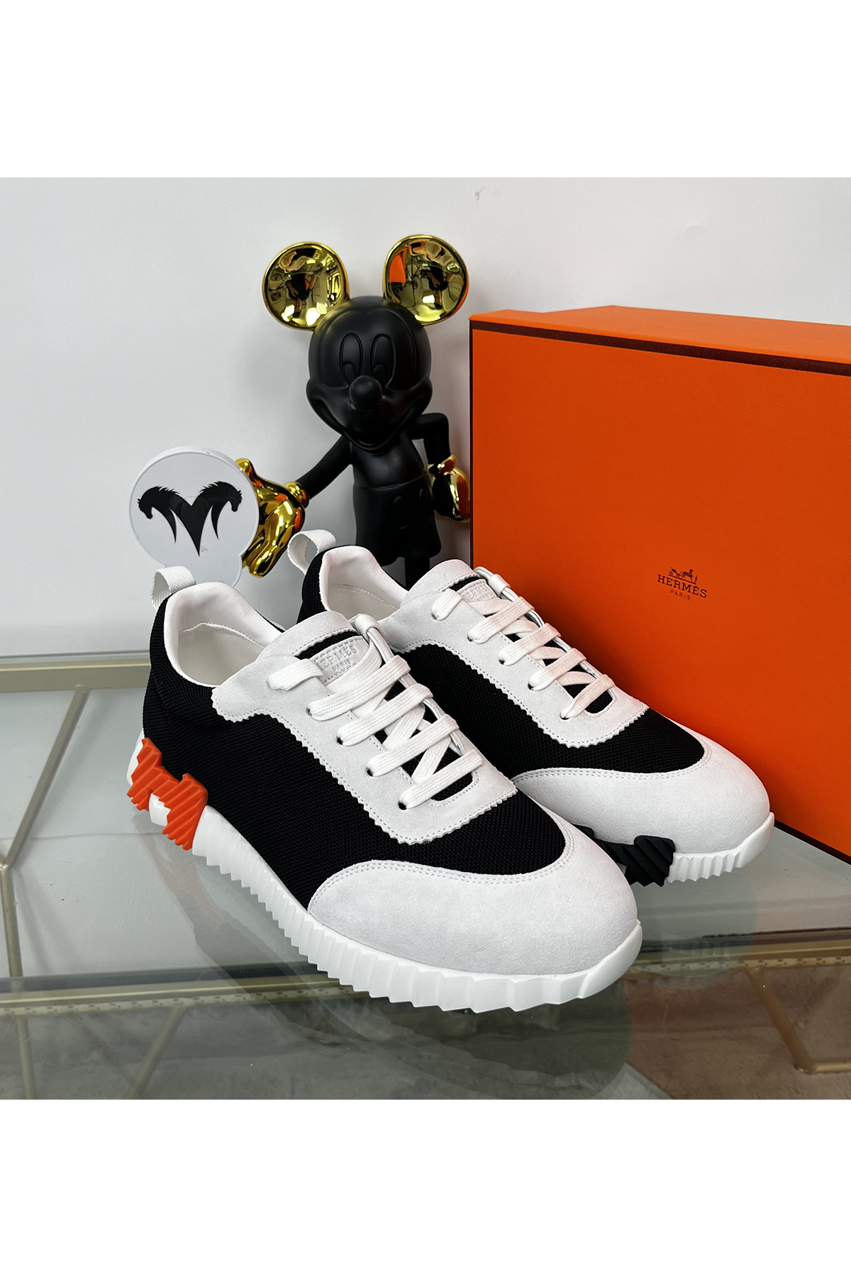 Hermes, Bouncing, Women's Sneaker, Black - Afbeelding 2