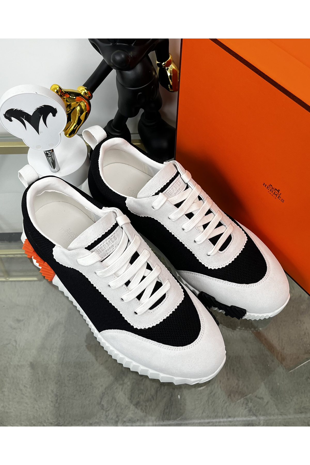 Hermes, Bouncing, Women's Sneaker, Black - Afbeelding 3