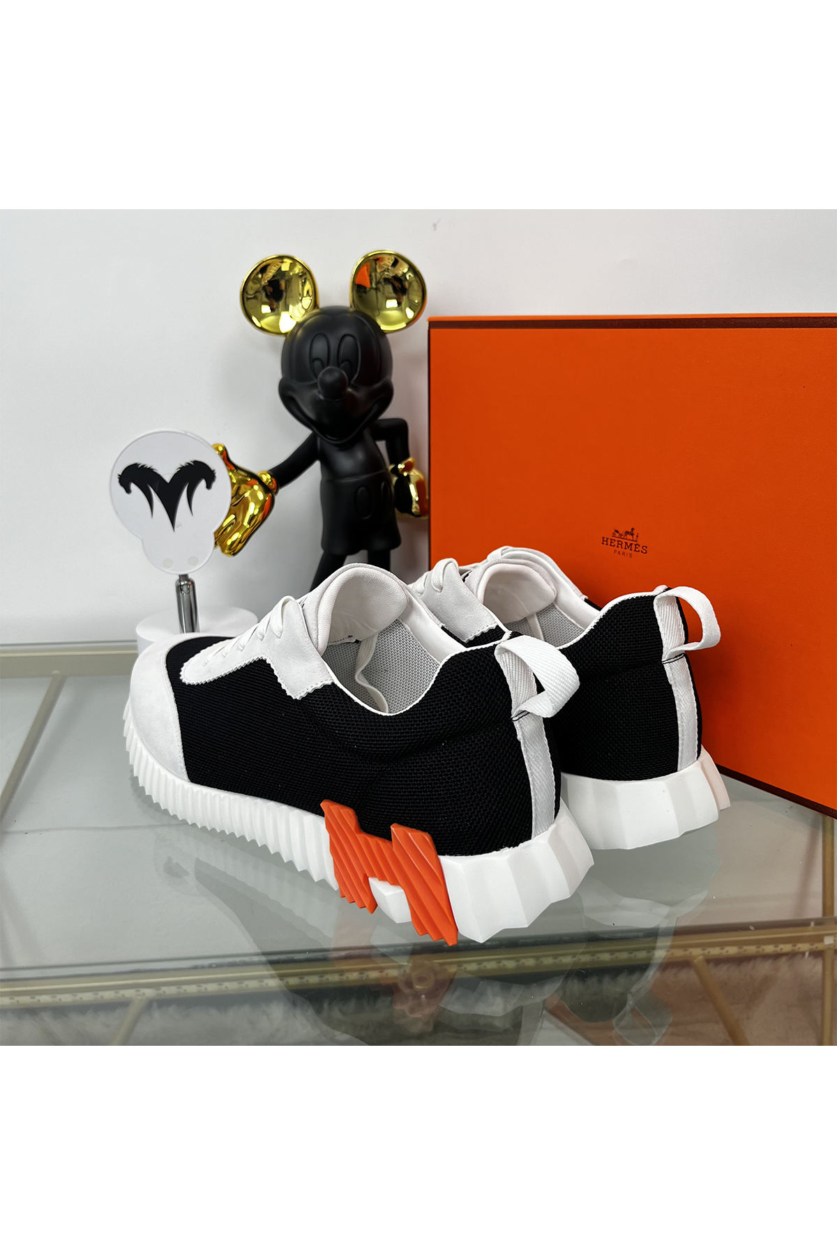 Hermes, Bouncing, Women's Sneaker, Black - Afbeelding 6