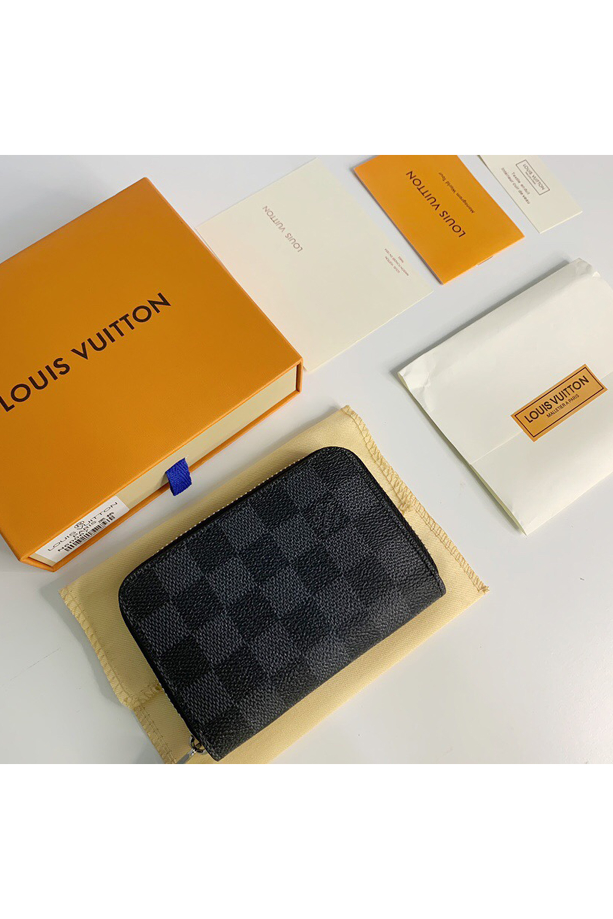 Louis Vuitton, Unisex Wallet, Navy - Afbeelding 10