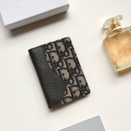 Christian Dior, Unisex Card Holder, Black