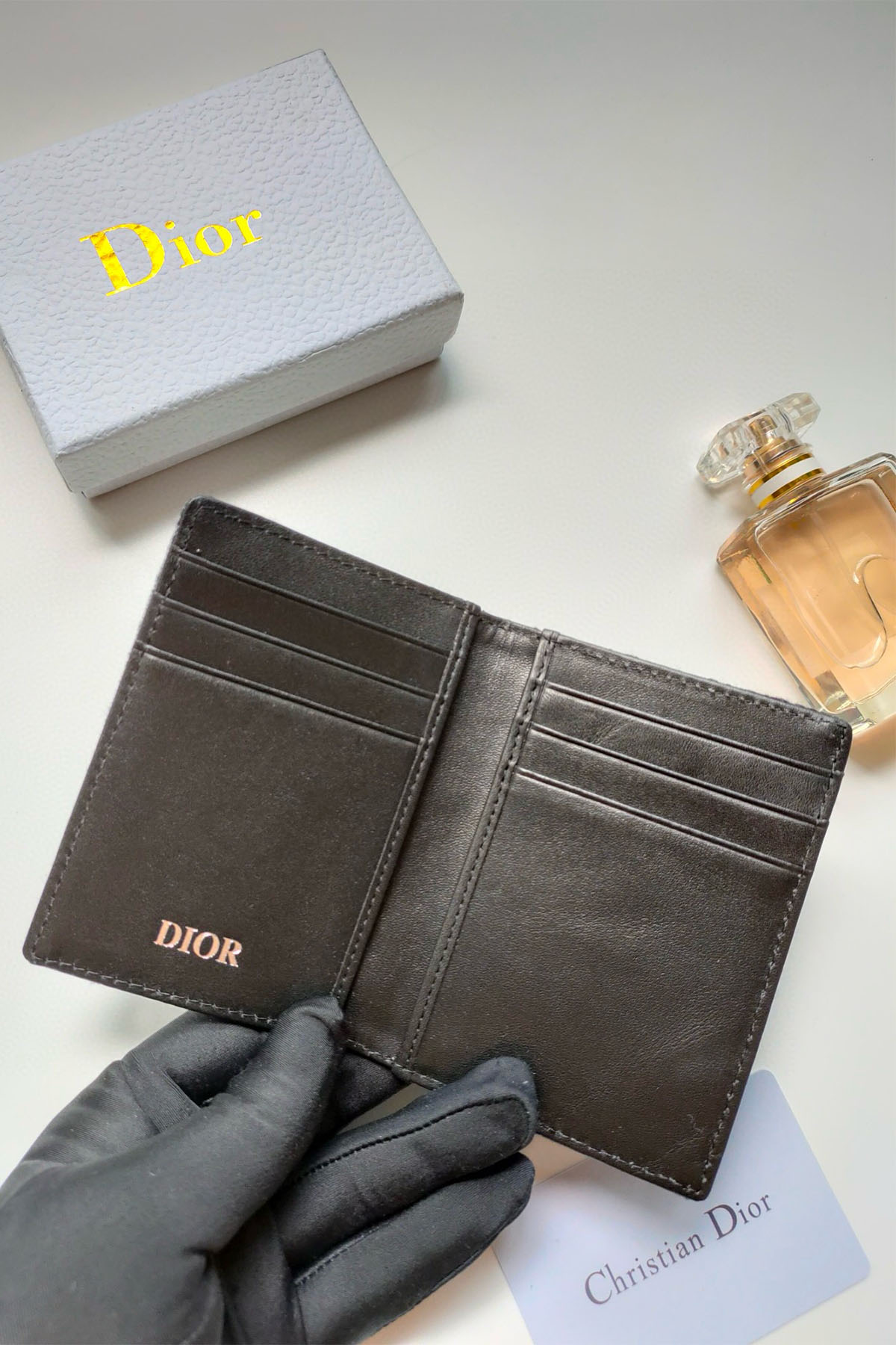 Christian Dior, Unisex Card Holder, Black - Afbeelding 6