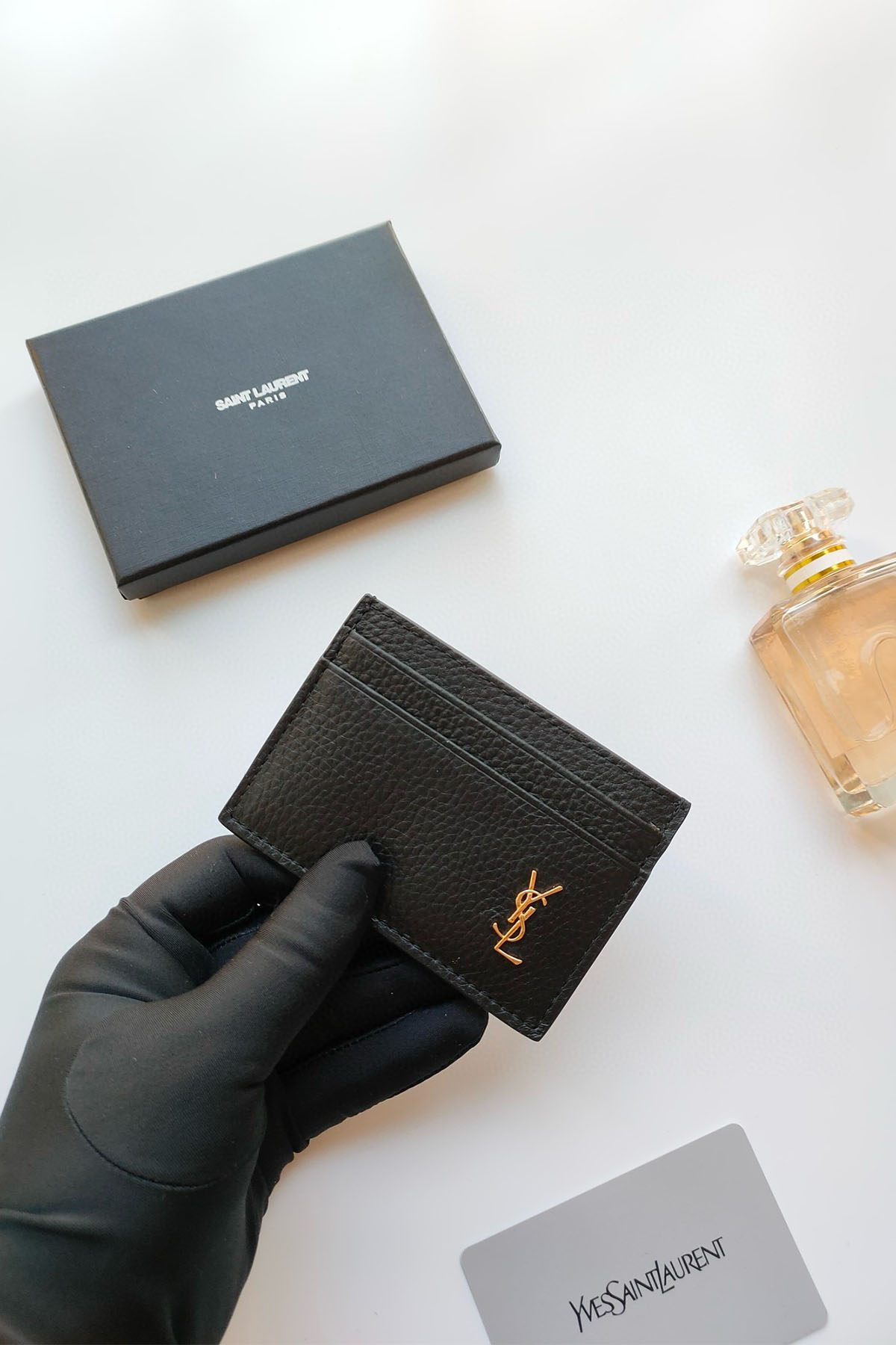 Yves Saint Laurent, Unisex Cardholder, Black - Afbeelding 5