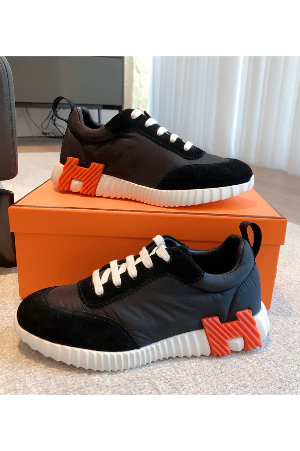 Hermes, Bouncing, Women's Sneaker, Black - Afbeelding 4