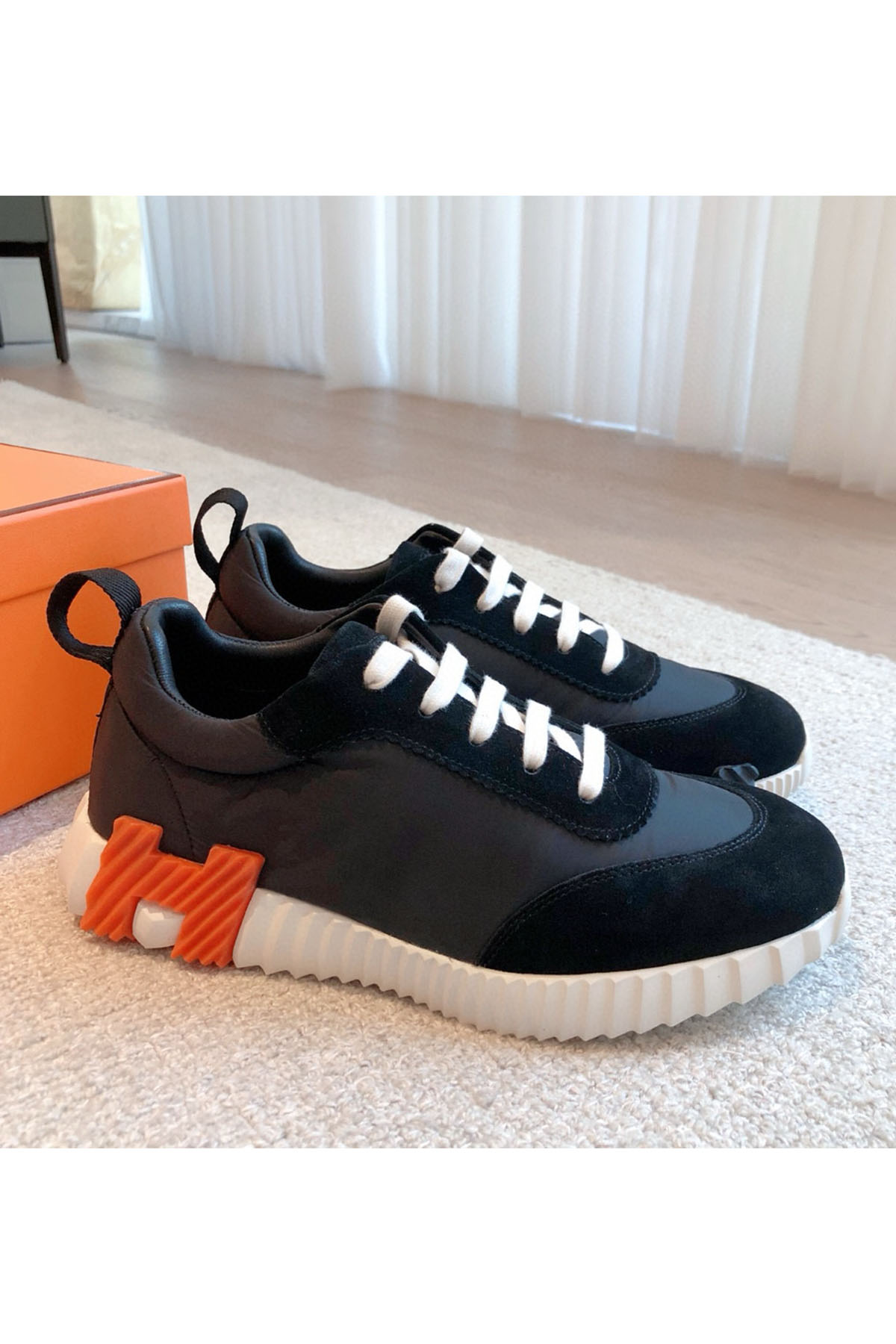 Hermes, Bouncing, Women's Sneaker, Black - Afbeelding 9