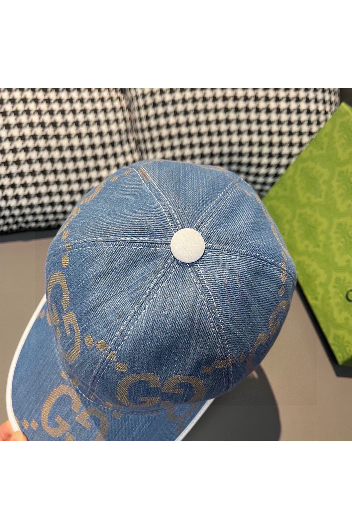 Gucci, Unisex Hat, Blue - Afbeelding 5